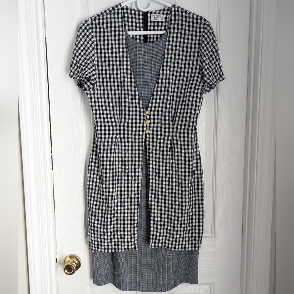 Boutique Cassini Vintage Gingham Dress